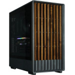 Zalman Case mATX - P10 NAMU BLACK - Wood, USB-C - (P10-NAMU-BLACK)