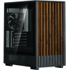 Zalman Case mATX - P10 NAMU BLACK - Wood, USB-C - (P10-NAMU-BLACK)
