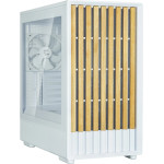 Zalman Case mATX - P10 NAMU WHITE - Wood, USB-C - (P10-NAMU-WHITE)