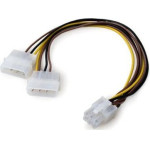 VCom Adapter 2xMolex to 6pin PCI-E VGA - (CE313-0.15m)