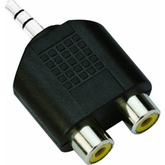 VCom Adapter 3.5mm Stereo M / 2x RCA F - (CA501)