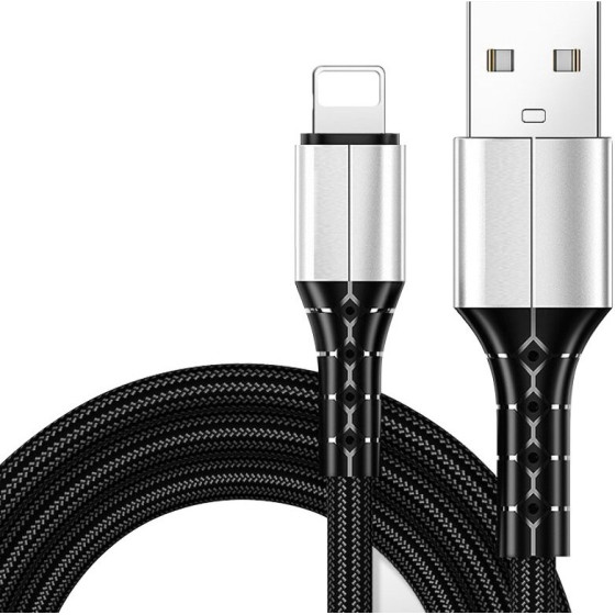 VCom Cable iPhone Lighting/USB data 2A 1m - (CU287L)