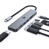 VCom Docking Station Type-C 7-in-1 - PD3.0 100W, HDMI x 2, USB3.0 x 2, SD, TF - (CUE39)
