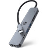 VCom Docking Station Type-C 7-in-1 - PD3.0 100W, HDMI x 2, USB3.0 x 2, SD, TF - (CUE39)