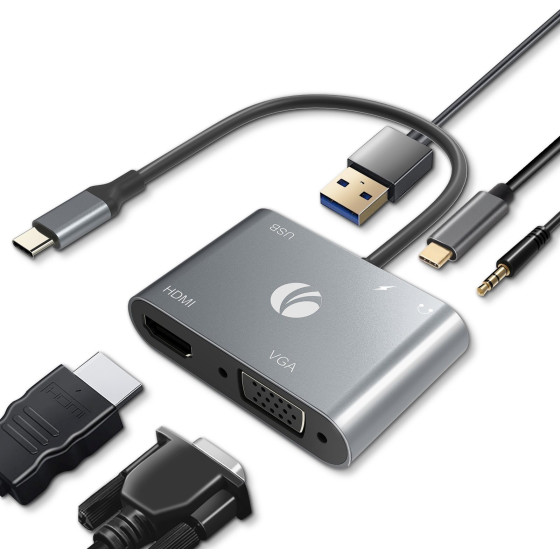 VCom Docking Station Type-C Power Distribution 3.0 100W - HDMI, Type-C x 1, USB3.0 - (CU4511)