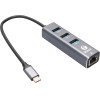 VCom Docking USB Type-C to USB3.0 x 3 + LAN - (DH311B)