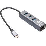 VCom Docking USB Type-C to USB3.0 x 3 + LAN - (DH311B)