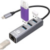 VCom Docking USB Type-C to USB3.0 x 3 + LAN - (DH311B)