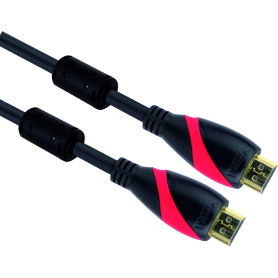VCom HDMI M / M Ultra HD 4k2k Gold +2 Ferrite v1.4 ethernet 3D - (CG525D-10m)
