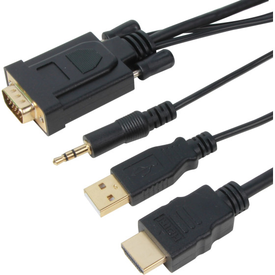 VCom HDMI M / VGA M - (CG598A-1.8m)