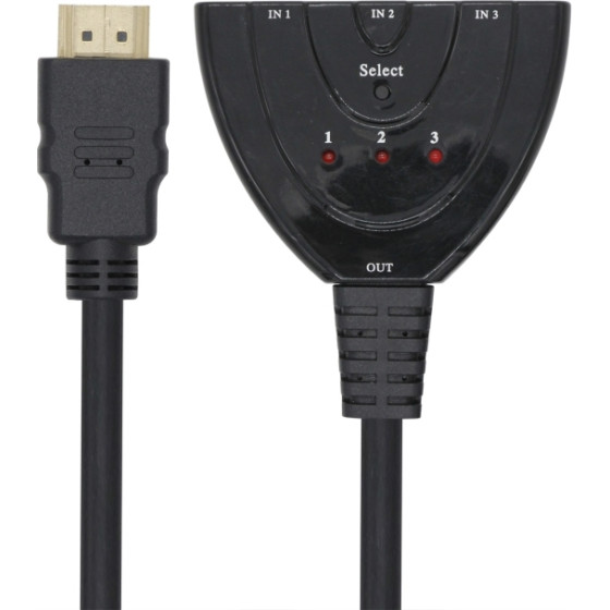 VCom HDMI Selector cable 3x1 - (DD433-C)