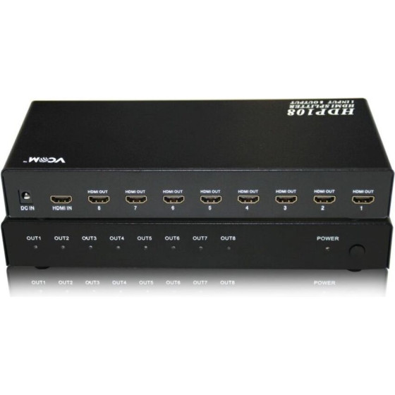 VCom HDMI SPLITTER Multiplier 1x8 - (DD418A)