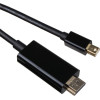 VCom Mini Display Port M / HDMI M 4K 2160p - CG615L-1.8m-4K Black - (CG615-1.8m-4K-BK)