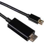VCom Mini Display Port M / HDMI M 4K 2160p - CG615L-1.8m-4K Black - (CG615-1.8m-4K-BK)