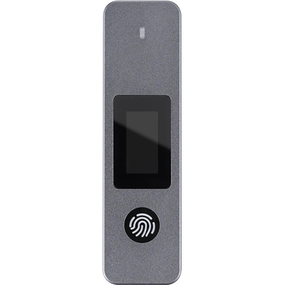 VCom Storage - Case - M.2 NVMe/SATA M/B key - USB-C/A Gen.2 10Gbps, Fingerprint Encryption - (CU855SN-F)