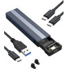 VCom Storage Case - M.2 NVMe M/B key - 10Gbps USB3.1 Type-C/A - (CU850N)