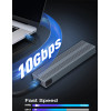VCom Storage Case - M.2 NVMe M/B key - 10Gbps USB3.1 Type-C/A - (CU850N)
