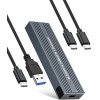 VCom Storage Case - M.2 NVMe/SATA/NGFF M/B key - 10Gbps USB3.1 Type-C/A - (CU850SN)