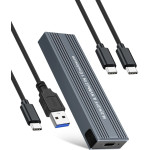 VCom Storage Case - M.2 NVMe/SATA/NGFF M/B key - 10Gbps USB3.1 Type-C/A - (CU850SN)