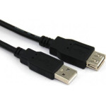 VCom USB 2.0 AM / AF Black - (CU202-B-3m)