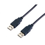 VCom USB 2.0 AM / AM Black - (CU203-B-2m)