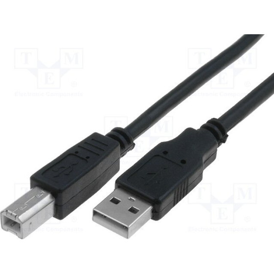 VCom USB 2.0 AM / BM Black - (CU201-B-1.5m)
