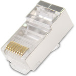 VCom UTP connectors Cat6 STP/Shielded/RJ45 - 20pcs pack - (NM026-20pcs)