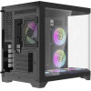 Aigo Case mATX - FT418 Black - 6 x 120 mm A-RGB fans included - (FT418-6F-BK)