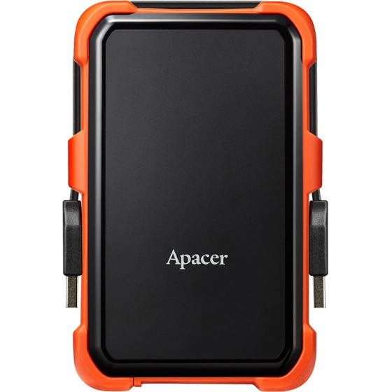 Apacer Portable Hard Drive AC630 2TB USB 3.2 Gen 1, Military-Grade, Shockproof, Black - (AP2TBAC630T-1)