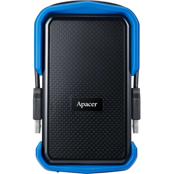 Apacer Portable Hard Drive AC631 2TB USB 3.2 Gen 1, Military-Grade, Shockproof, Black - (AP2TBAC631U-1)