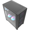 Darkflash Case ATX - DRX70 Mesh Black - Addressable RGB 4 fans, USB-C - (DRX70-MESH-BK)