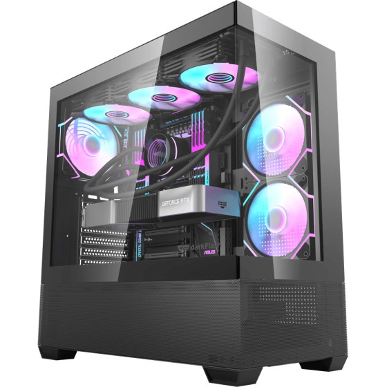 Darkflash Case ATX - DS900 AIR Black - USB-C - (DS900-AIR-BK)