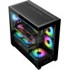 Darkflash Case mATX - DS900M Black - 6 x 120 mm Infinity Mirror A-RGB - (DS900M-6F-BK)