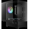 Gamdias Case mATX - AURA GC9M Elite - 3 x 120 mm A-RGB, USB-C, Tempered Glass - (AURA-GC9M-ELITE-ARGB-BK)