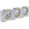 Gamdias Fan Pack 3-in-1 3x120mm - AEOLUS P2-1203 White, Swappable Fan Blades (Reverse Fan Blades Included), Daisy-Chain, Infinity Mirror - (AEOLUS P2-1203-WH)
