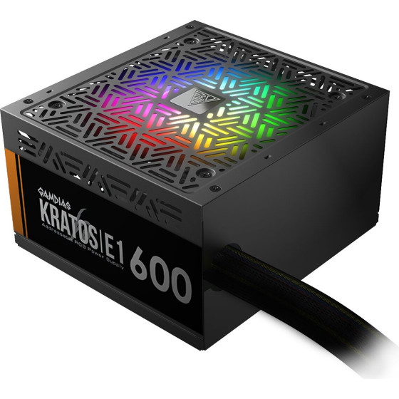 Gamdias PSU 600W Addressable RGB - KRATOS E1-600 - (GAMDIAS-KRATOS-E1-600)