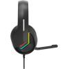 Marvo Gaming Headphones H8618 Black - 50mm, USB, RGB - (MARVO-H8618-BK)