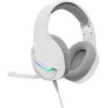 Marvo Gaming Headphones H8618 White - 50mm, USB, RGB - (MARVO-H8618-WH)