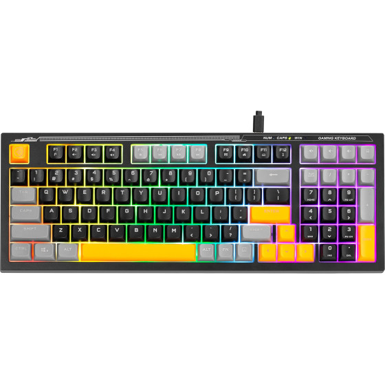 Marvo Gaming Keyboard Soldat S50A - Rainbow, 98 keys - -K638A - (MARVO-K638A)