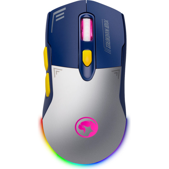 Marvo Wireless Gaming Mouse Duke 20 White G803W WB - 4800dpi, 2.4G, Bluetooth - (MARVO-M803W-WB)
