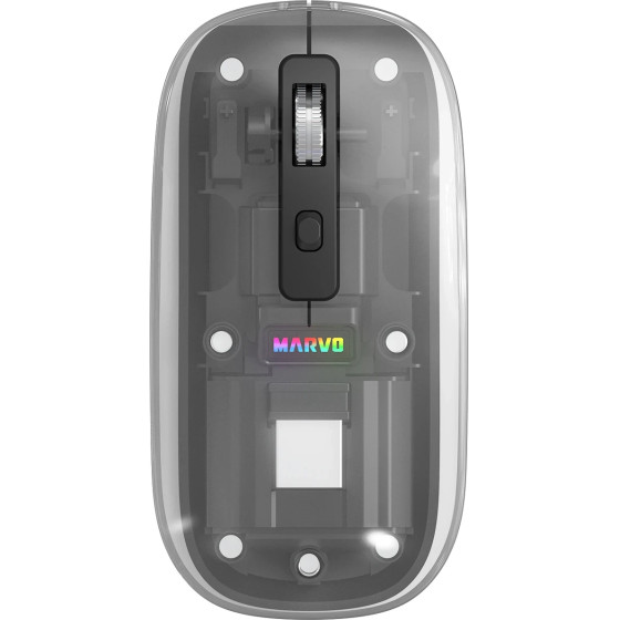 Marvo Wireless Mouse M810W Black - 1600dpi, 2.4G, Bluetooth - (MARVO-M810W-BK)
