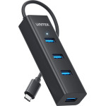 Unitek HUB USB-C 4 port - 4 x USB3.0 Black - (Y-3089Z01)