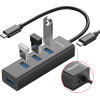 Unitek HUB USB-C 4 port - 4 x USB3.0 Black - (Y-3089Z01)