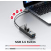 Unitek HUB USB-C 4 port - 4 x USB3.0 Black - (Y-3089Z01)