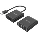 Unitek USB Extension over LAN - USB-A Male to 4 port Female - Y-2516 - (Y-2516-EU)