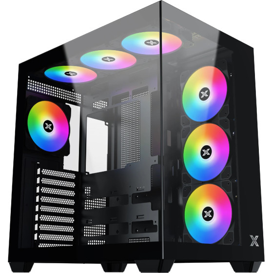 Xigmatek Case ATX - AQUA V AIR - 7 ARGB Fans - (EN45820)