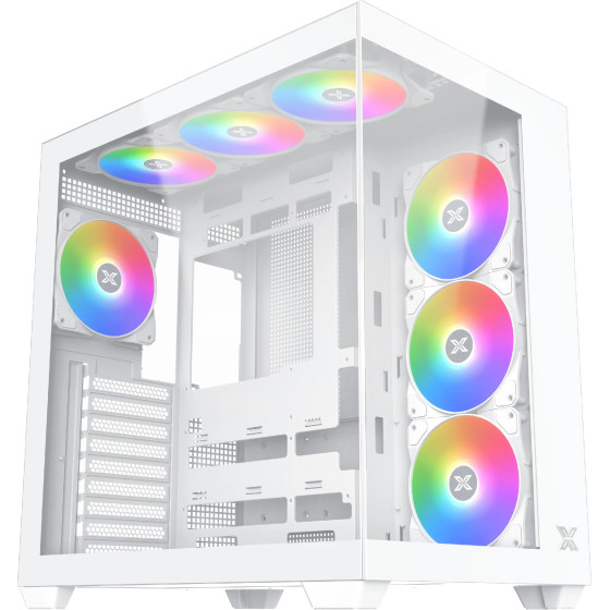 Xigmatek Case ATX - AQUA V AIR ARCTIC - 7 ARGB Fans - (EN45837)