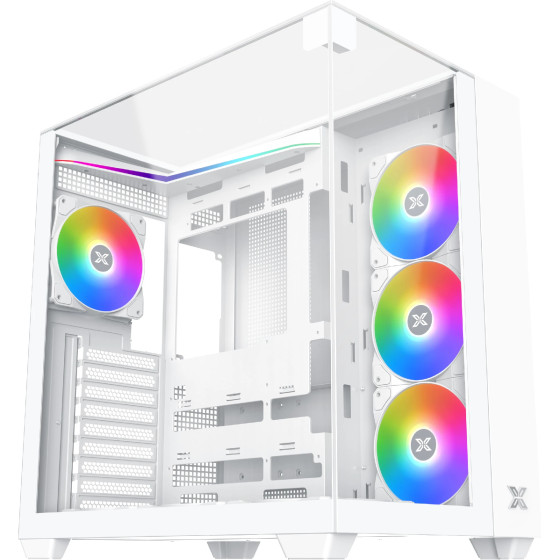 Xigmatek Case ATX - AQUA V ARCTIC - 7 ARGB Fans - (EN45813)