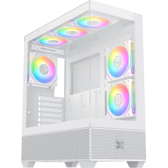 Xigmatek Case EATX - Alphard Arctic - 6 ARGB fans - (EN43833)