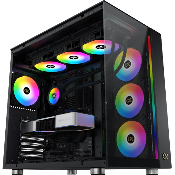 Xigmatek Case EATX - AQUA ULTRA AIR - 7 ARGB Fans - (EN41907)